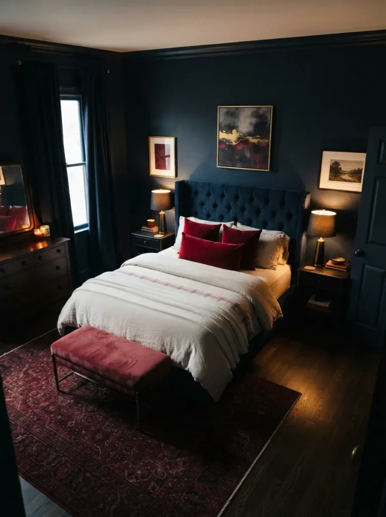 Amethyst Gold Radiance - 19 Jewel Tone Bedroom Ideas for a Luxe Cozy Retreat