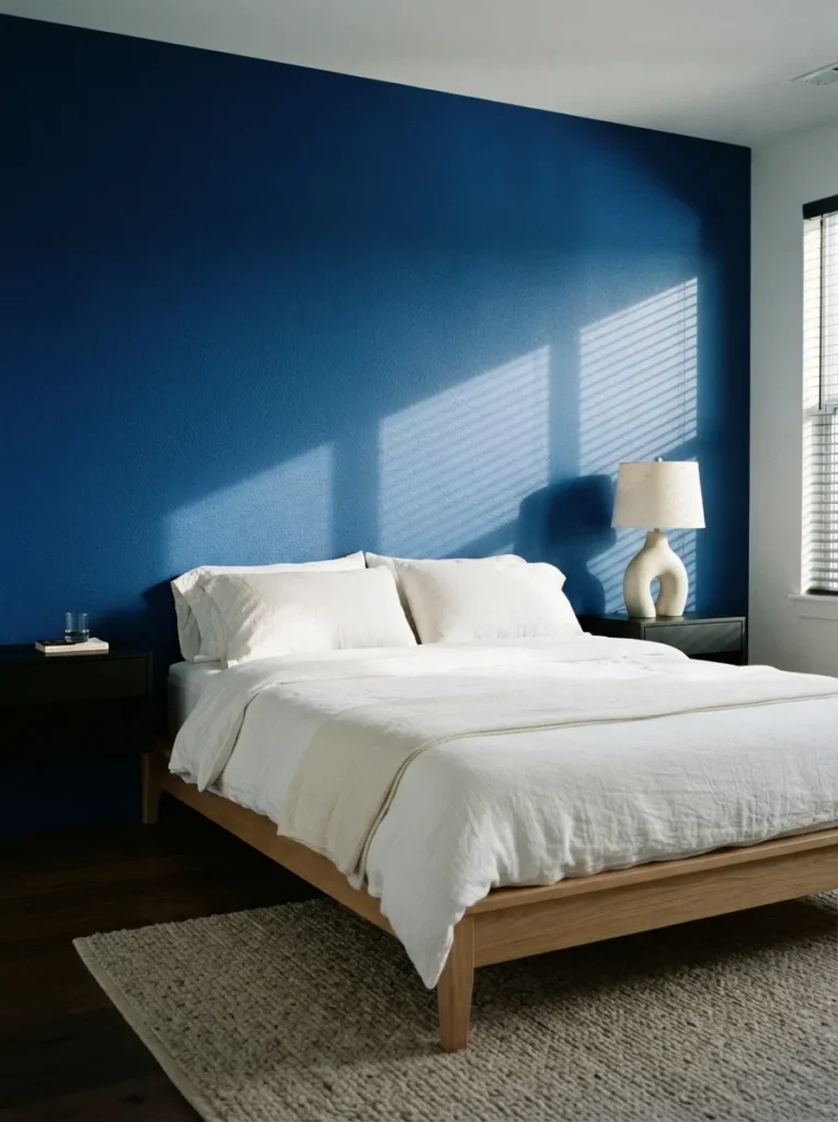 Bold Accent Paint - 17 Stylish Ways to Decorate a Bed Without a Headboard