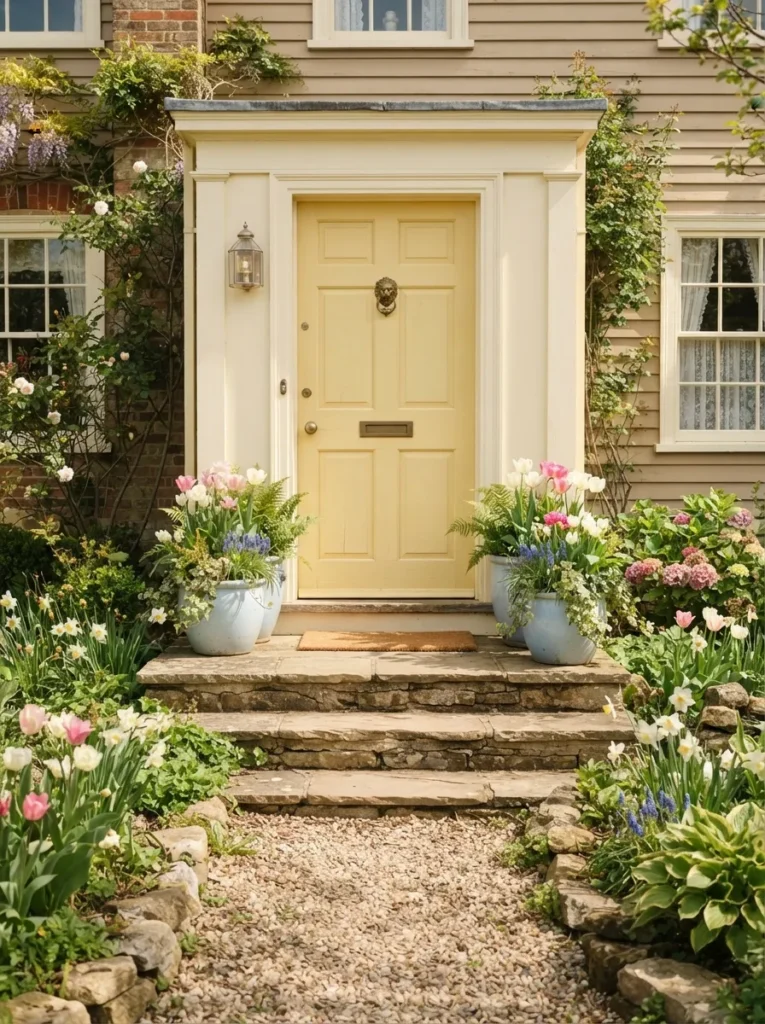 Butter Yellow Door - 21 Spring Home Decor Ideas for a Fresh Seasonal Look