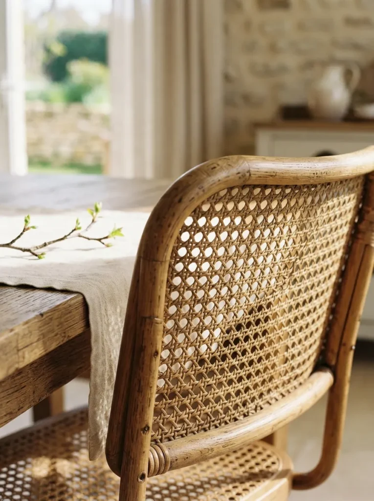Cane Chair Weaving For Spring Table Decor Ideas - 20 Spring Table Decor Ideas for a Fresh Seasonal Setting