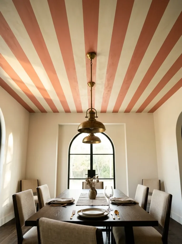 Circus Stripe Ceiling - 23 2026 Home Decor Trends to Refresh Your Space