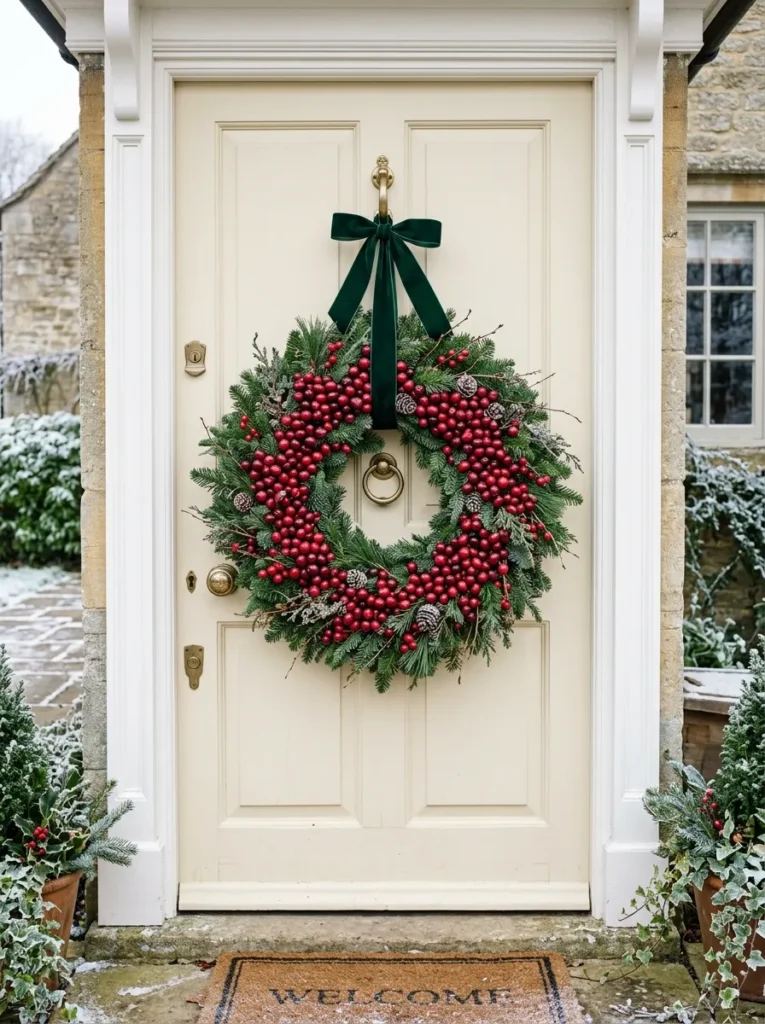 Cranberry Wreath For Christmas Wreaths