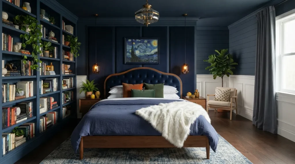 18 Dark Blue Bedroom Ideas for a Cozy Moody Retreat - Inspired Decoration