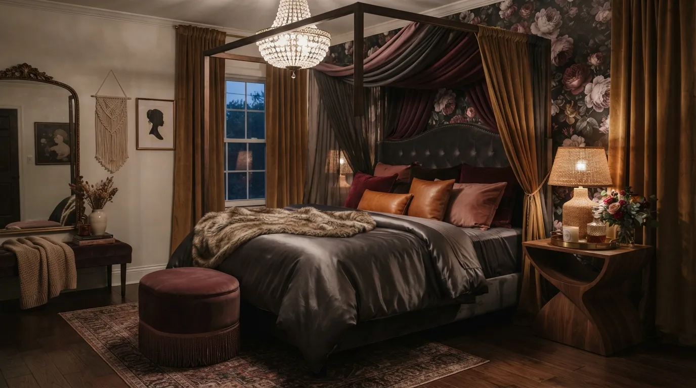19 Dark Feminine Bedroom Ideas That Feel Luxe and Moody - Inspired Decoration