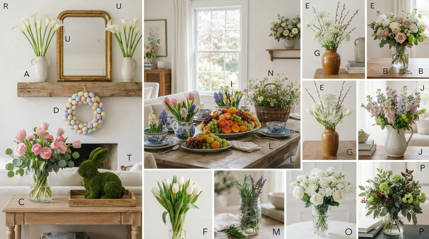 17 Easter Flower Arrangements That Feel Fresh & Easy - Inspired Decoration