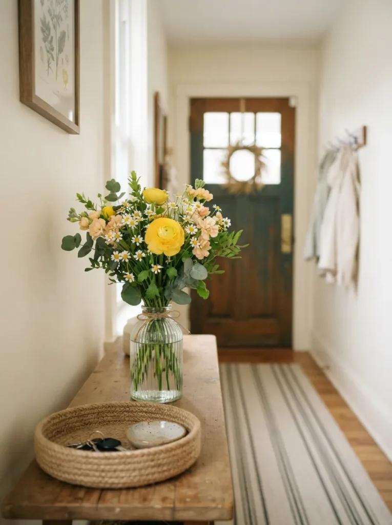 Entryway Shelf Bouquet - 17 Easter Flower Arrangements That Feel Fresh & Easy