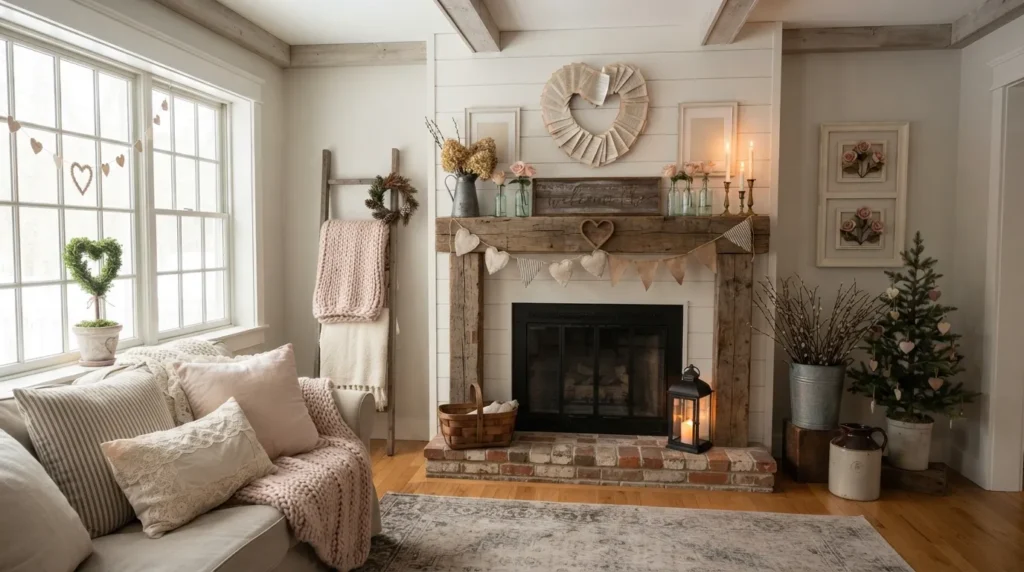 21 Farmhouse Valentine Decor Ideas for a Cozy Home - Inspired Decoration