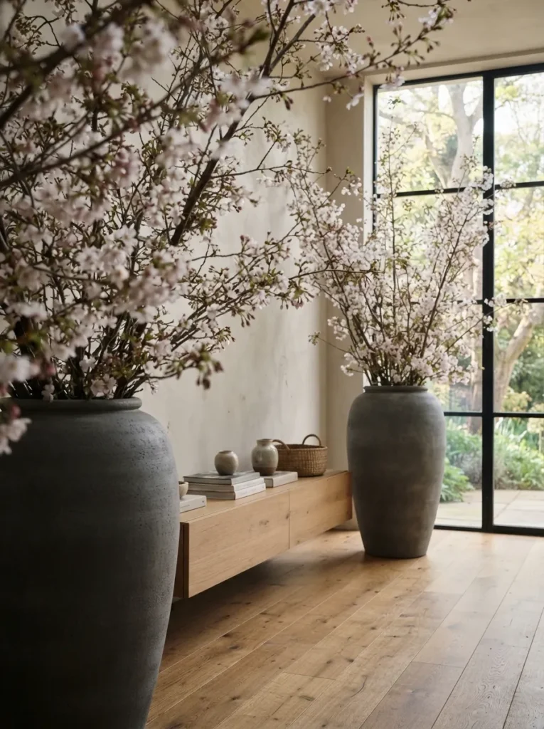 Flowering Branch Planters - 21 Spring Home Decor Ideas for a Fresh Seasonal Look