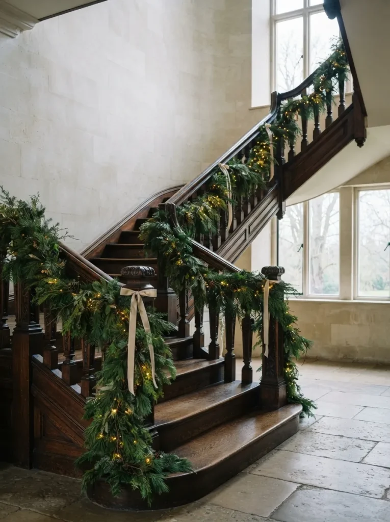 Fresh Greenery Garlands - 21 Classy Christmas Decor Ideas That Feel Expensive