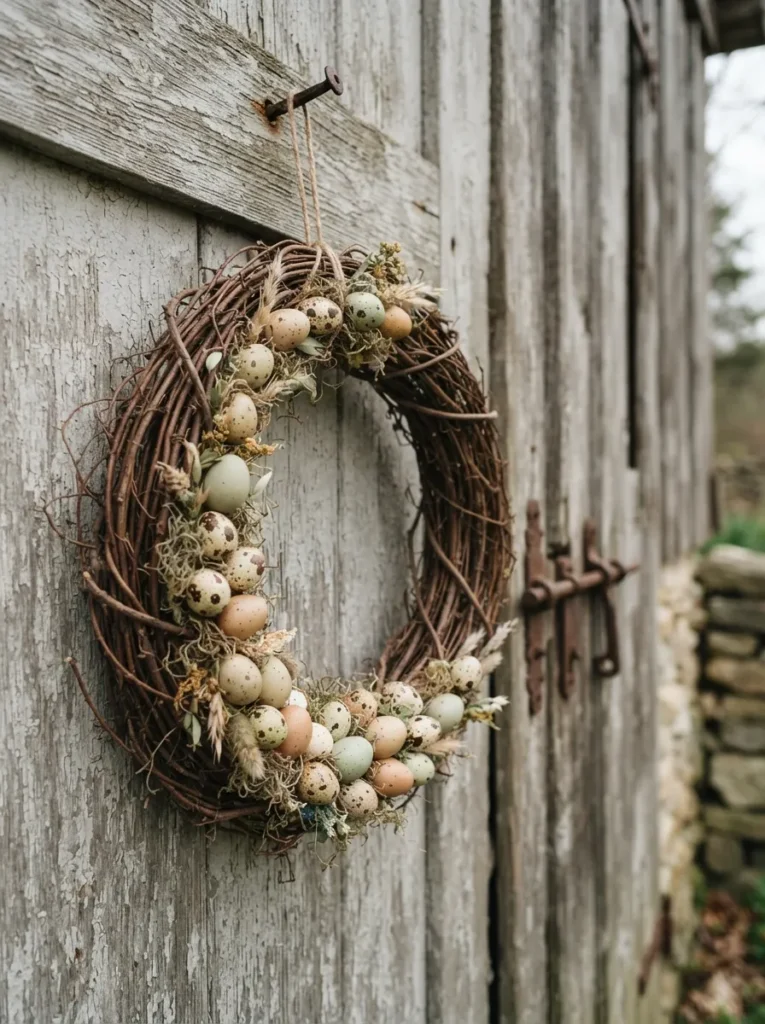 Grapevine Egg Wreath - 18 Easter Wreath Ideas for a Charming Front Door Look