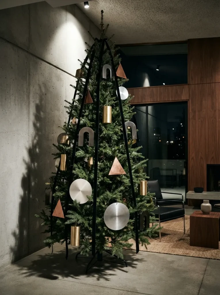 Graphic Metallic Finishes - 20 Christmas Tree Trends 2026 You'll Want to Try Now