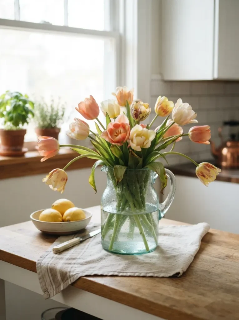 Grocery Store Tulips - 17 Easter Flower Arrangements That Feel Fresh & Easy