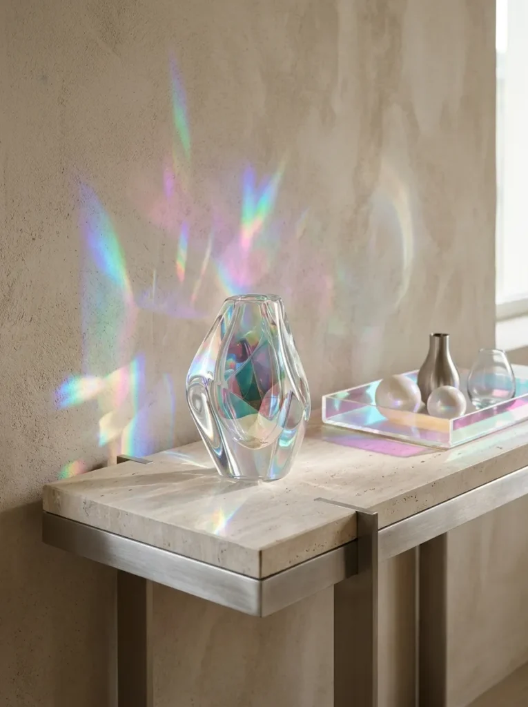 Holographic Home Accents - 23 2026 Home Decor Trends to Refresh Your Space