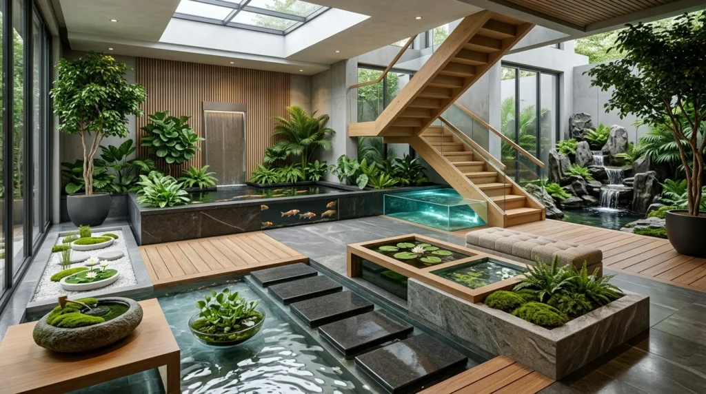 15 Indoor Pond Ideas to Create a Peaceful Home Oasis - Inspired Decoration