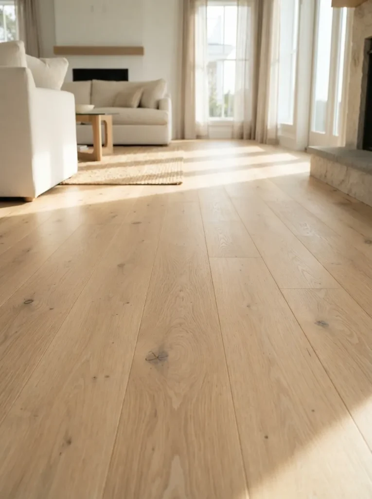 Light Oak Flooring - 19 Contemporary Coastal Living Room Ideas for 2026