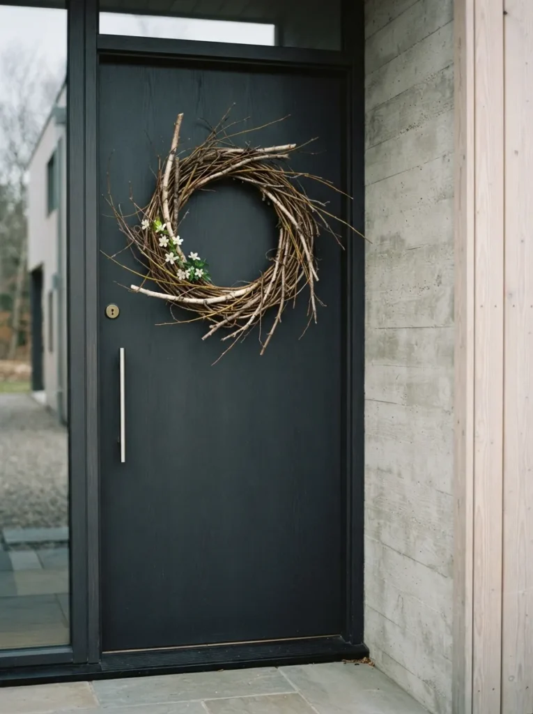 Natural Twig Wreath - 18 Easter Wreath Ideas for a Charming Front Door Look