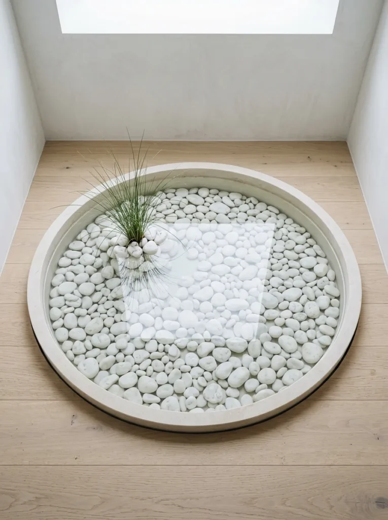 Ottoman Bench Pond - 15 Indoor Pond Ideas to Create a Peaceful Home Oasis