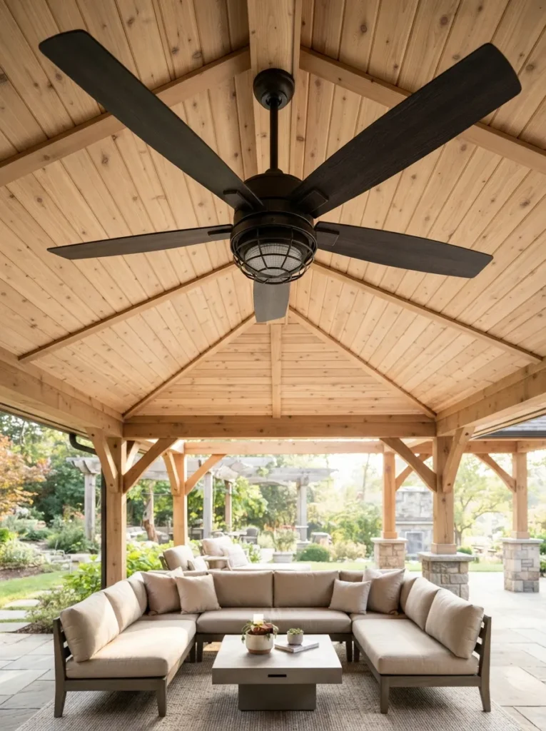 Outdoor Ceiling Fan - 18 Covered Patio Design Ideas for Stylish Outdoor Living