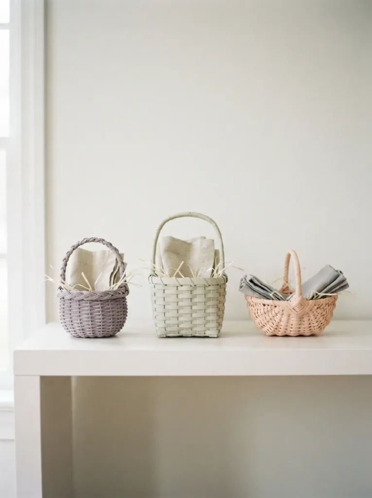 Painted Pastel Baskets - 22 Modern Easter Decor Ideas for a Fresh Spring Look