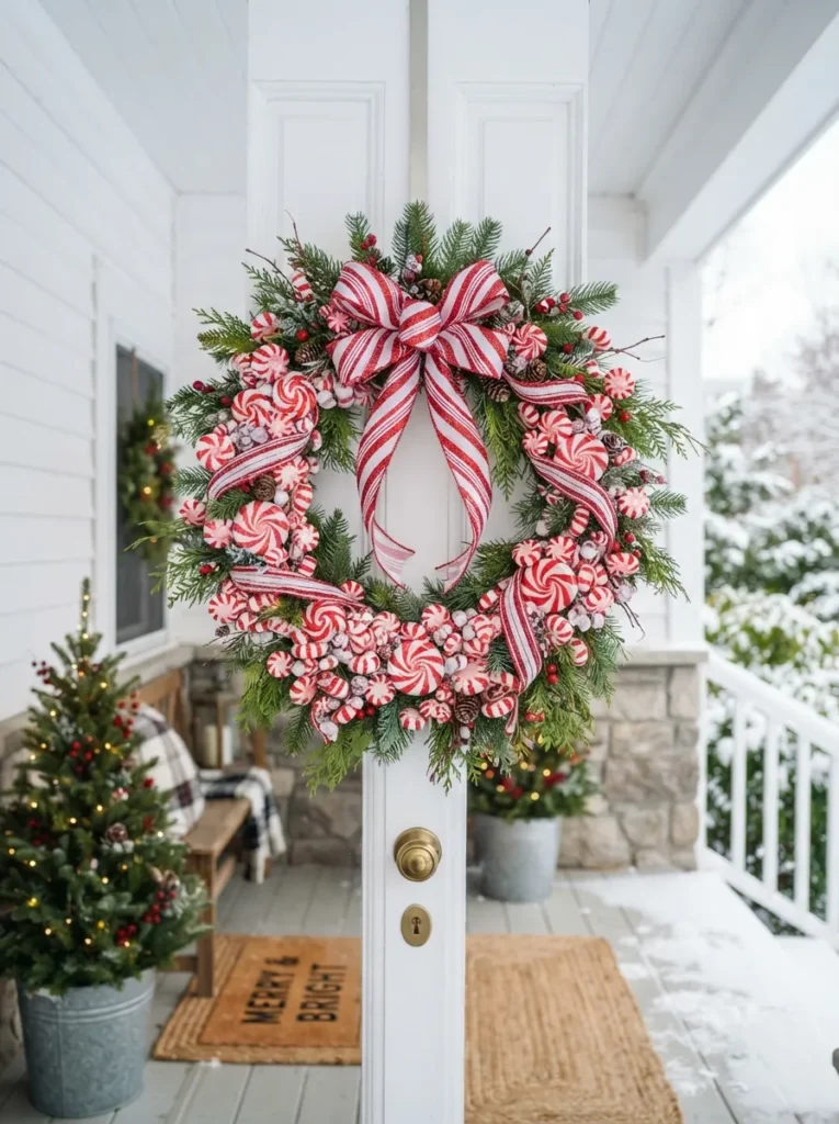 Peppermint Wreath
