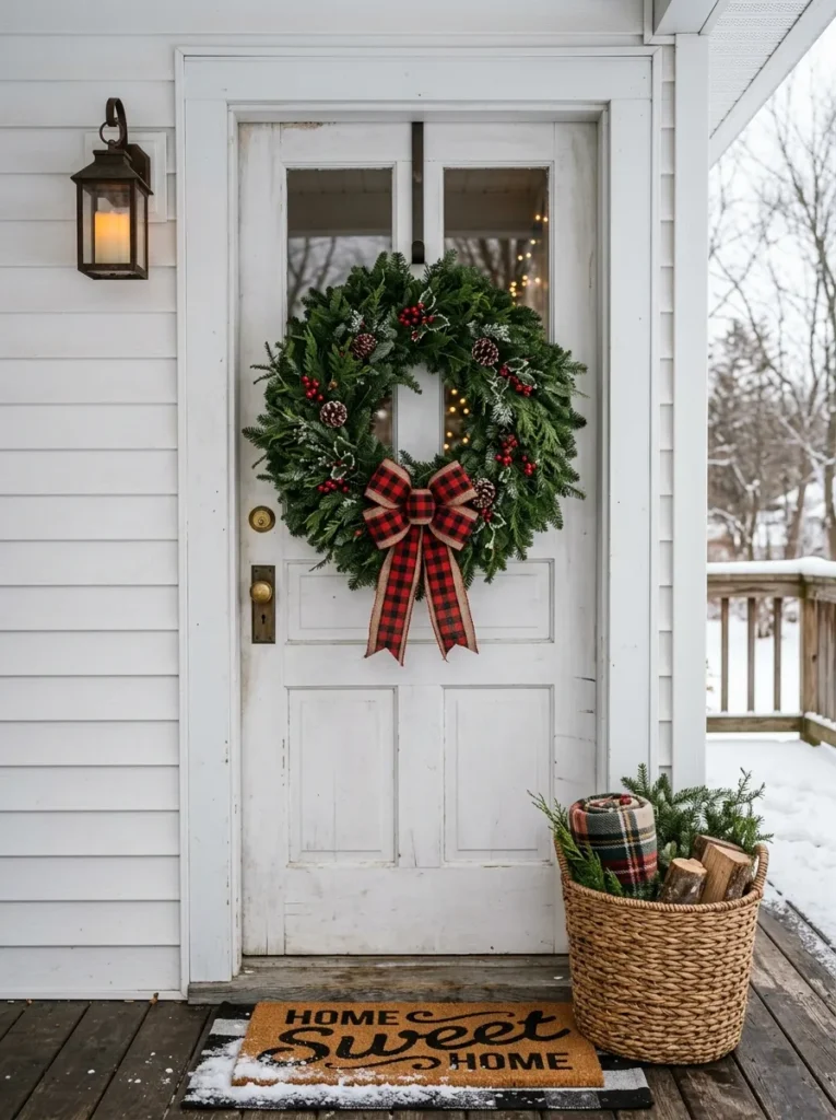 Plaid Bow Wreath