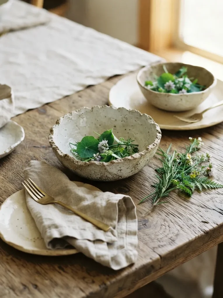 Raw Organic Ceramics - 21 Spring Tablescapes to Make Your Table Feel Fresh