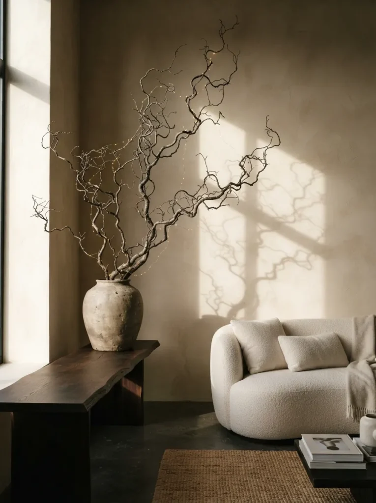 Sculptural Branch Arrangements - 21 Classy Christmas Decor Ideas That Feel Expensive