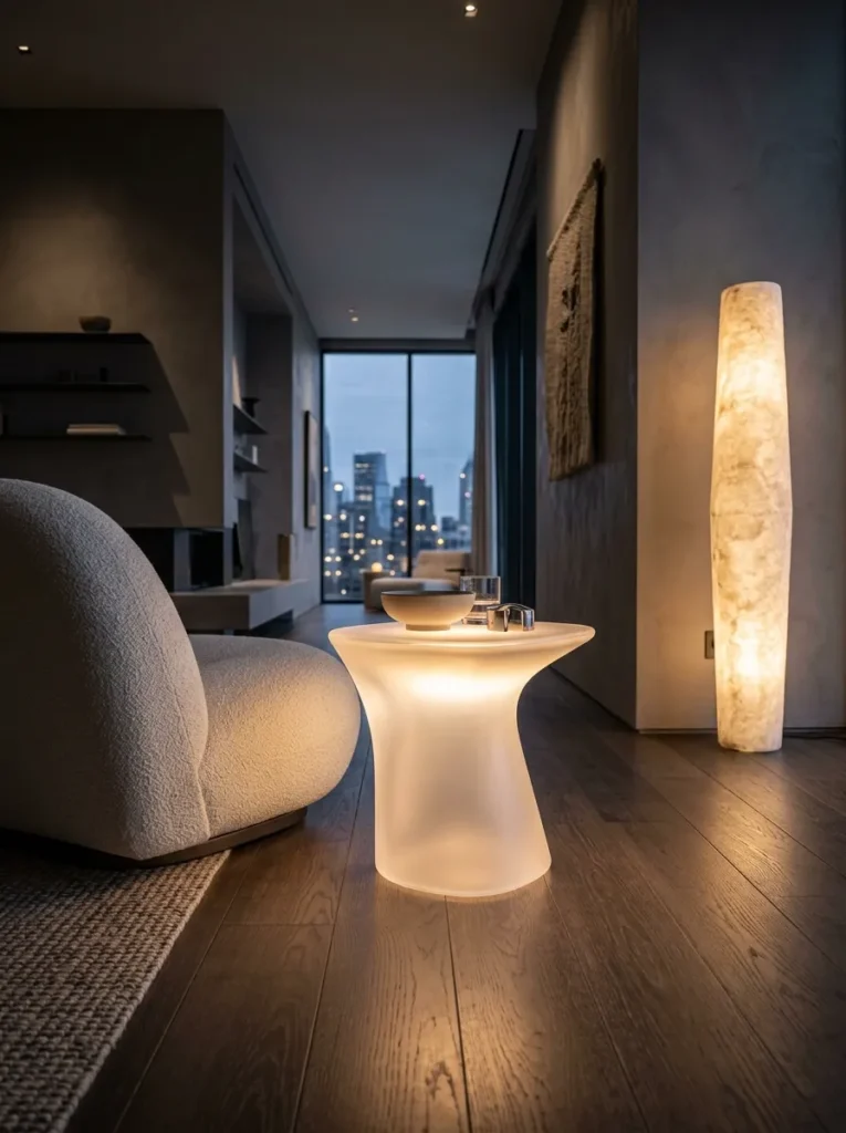 Sculptural Light Furniture - 23 2026 Home Decor Trends to Refresh Your Space