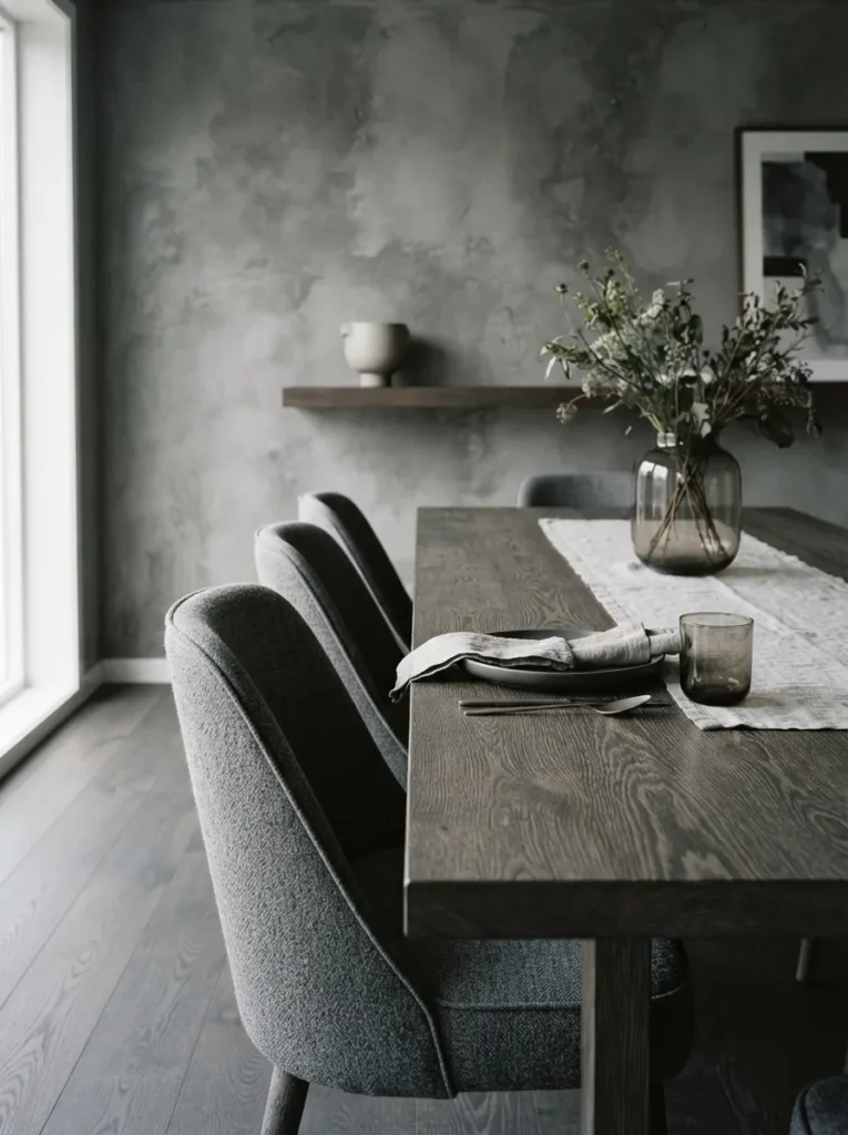 Smoky Grey Palette - 20 Moody Dining Room Ideas That Feel Bold and Inviting