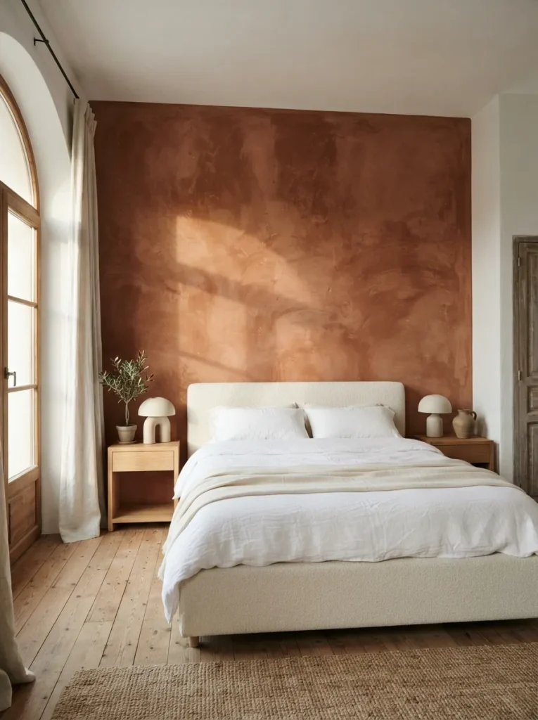 Statement Feature Wall - 17 Stylish Ways to Decorate a Bed Without a Headboard