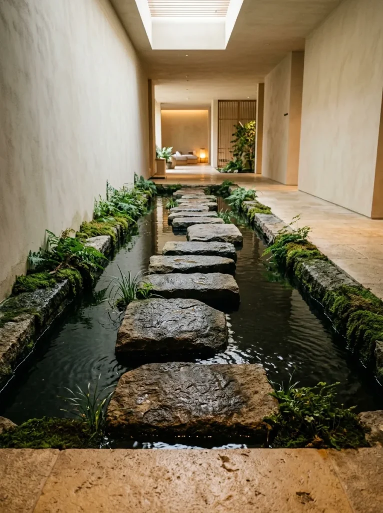 Stepping Stone Path - 15 Indoor Pond Ideas to Create a Peaceful Home Oasis