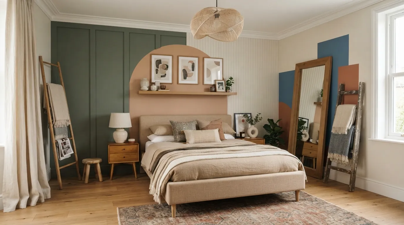 17 Stylish Ways to Decorate a Bed Without a Headboard - Inspired Decoration