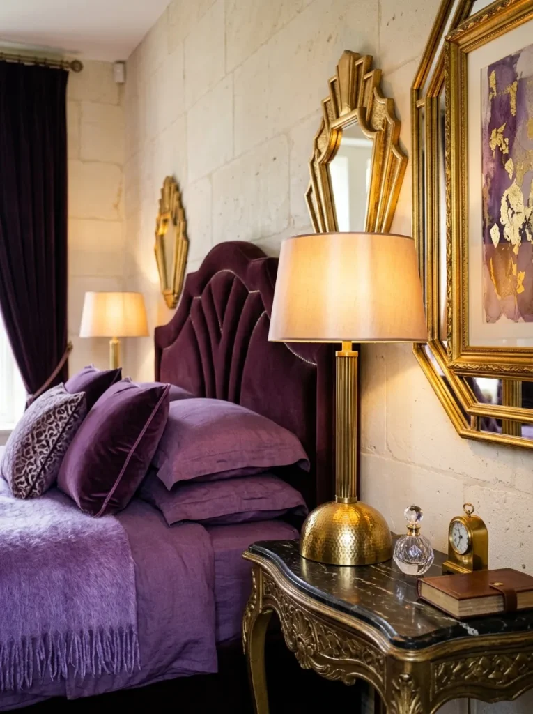 Tufted Ruby Headboard - 19 Jewel Tone Bedroom Ideas for a Luxe Cozy Retreat