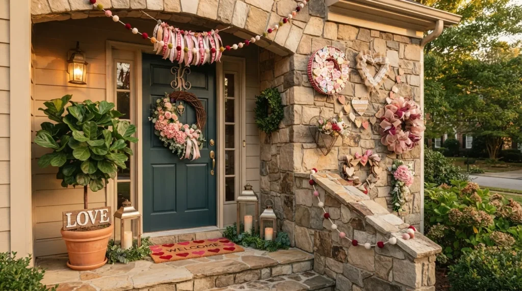 17 Valentine Door Decorations to Welcome Guests in Style - Inspired Decoration