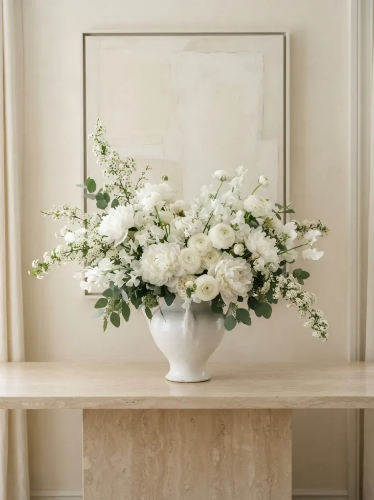 White Floral Elegance - 17 Easter Flower Arrangements That Feel Fresh & Easy