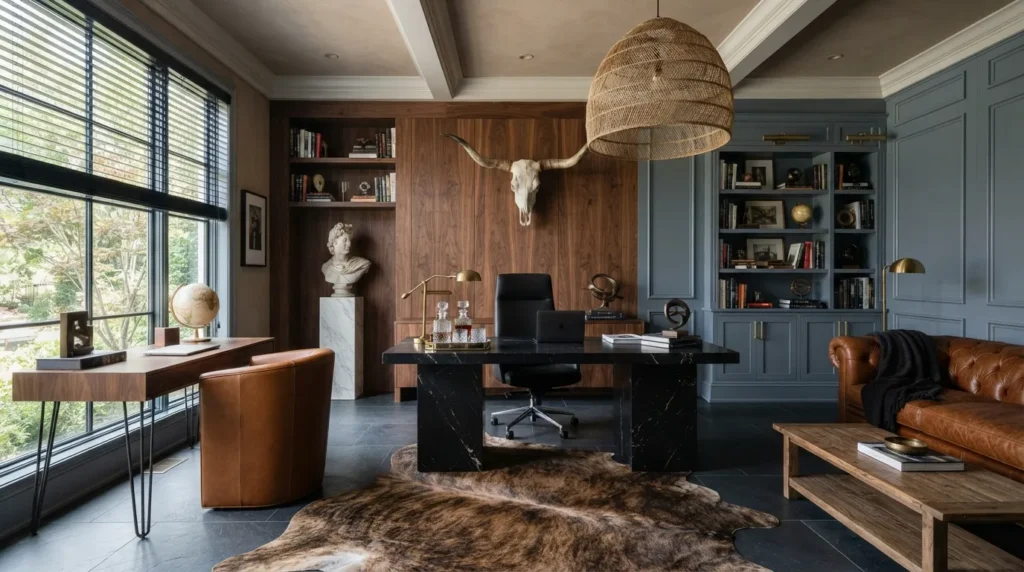 19 Masculine Home Office Ideas That Feel Stylish and Refined - Inspired Decoration