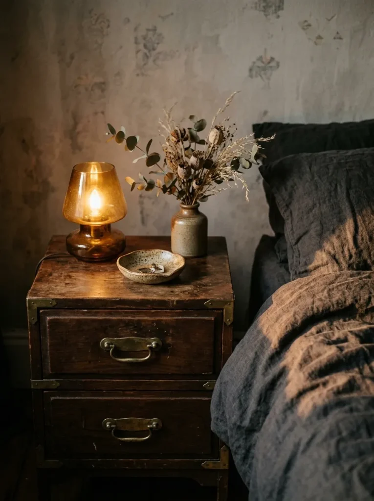 Antique Brass Nightstands