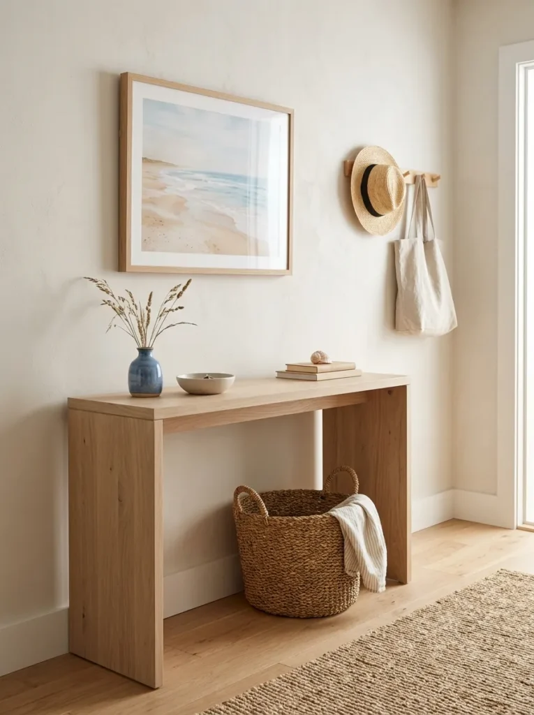 Beachy Entryway Styling