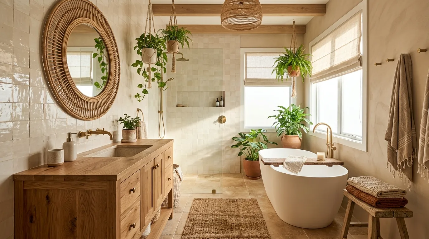 Boho Style Bathroom Ideas