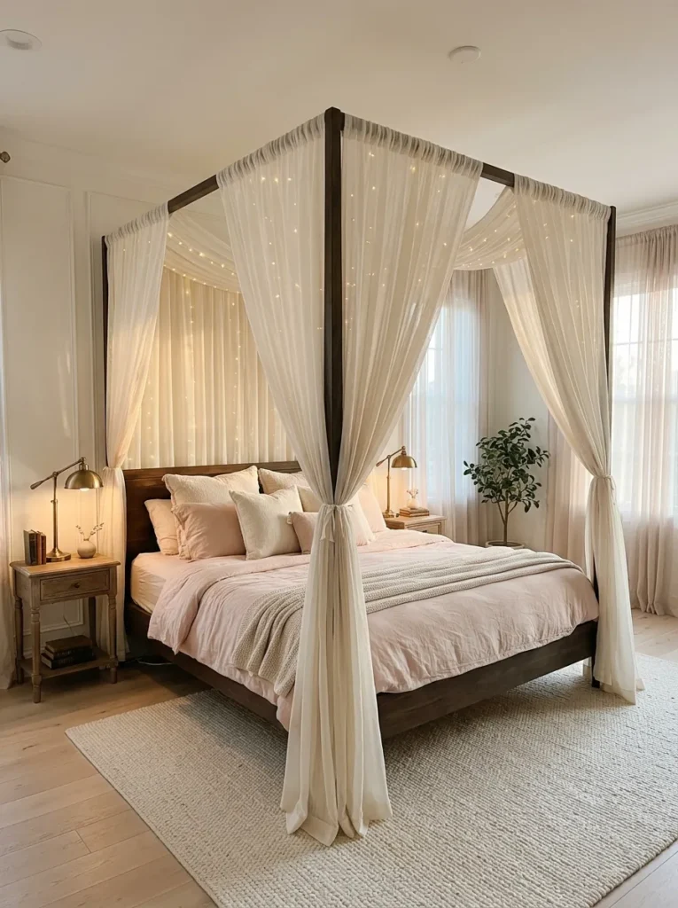 Canopy Bed Drapery For Whimsical Bedrooms For Adults