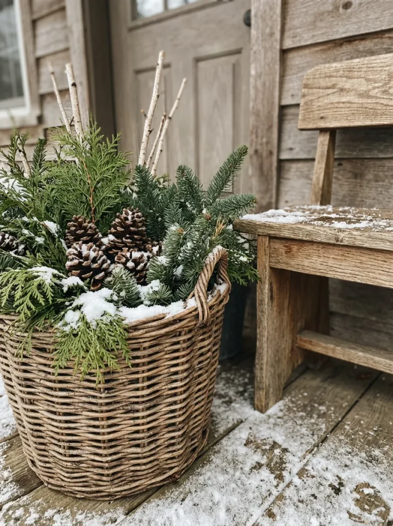 Cedar Basket Arrangements