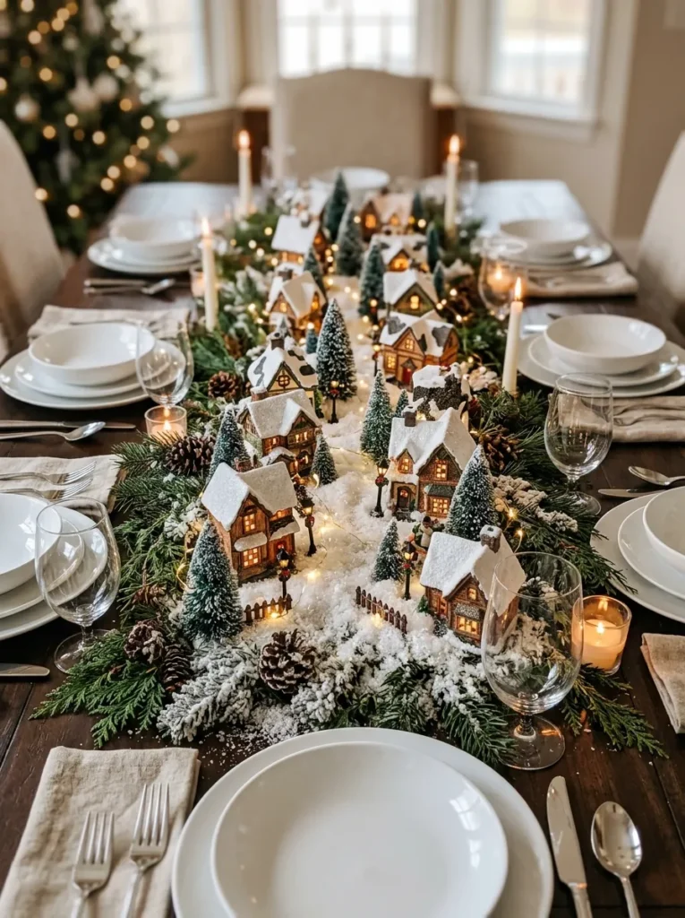 Christmas Village Centerpiece