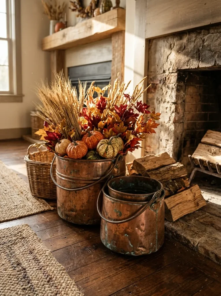 Copper Harvest Buckets