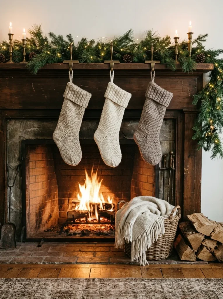 Cozy Stocking Display