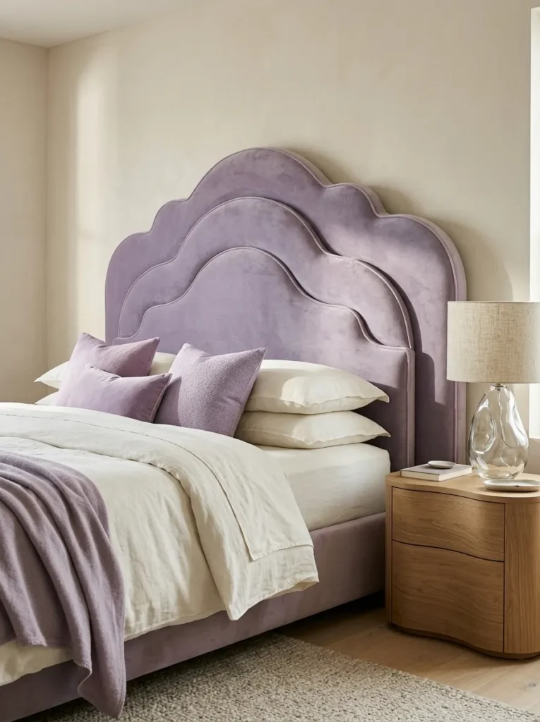 Curved Upholstered Headboard