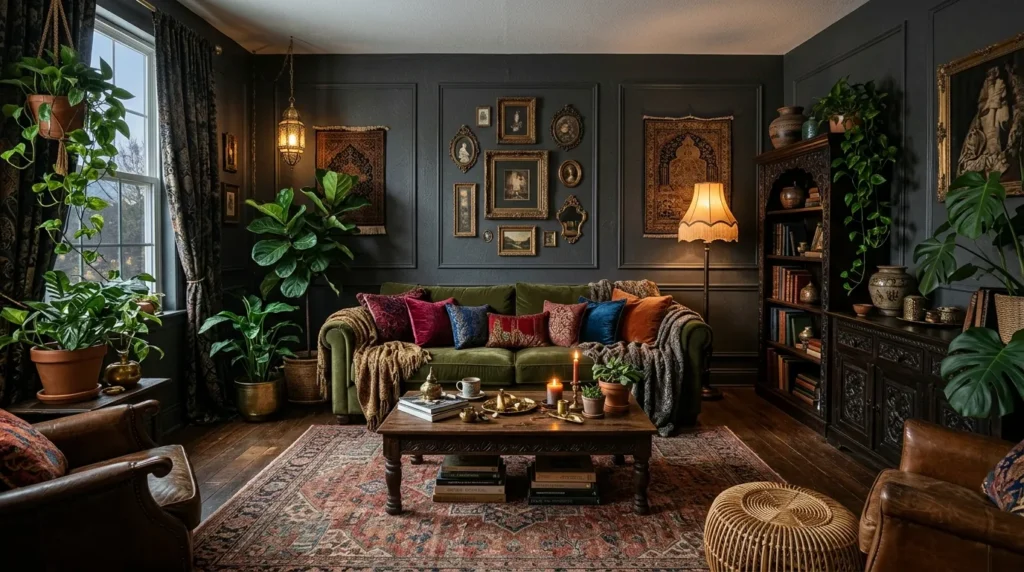 Dark Boho Living Room Ideas