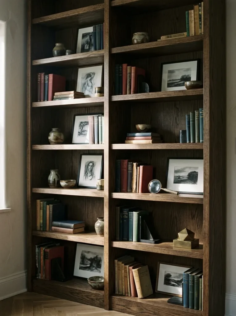 Dark Wood Bookcase