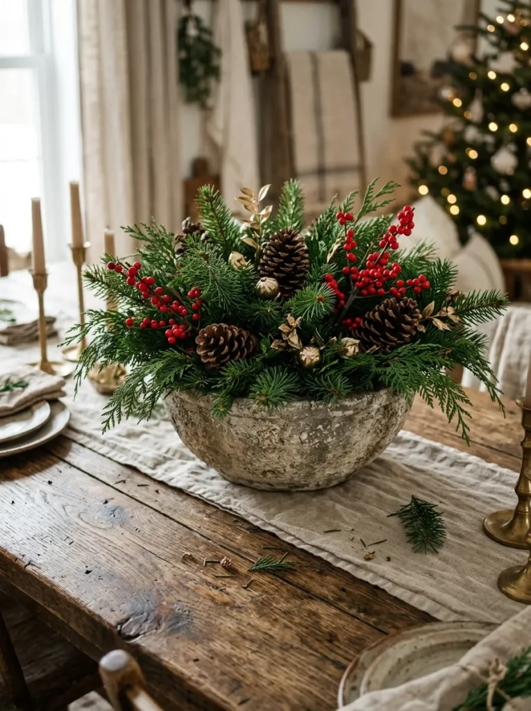 Evergreen Cone Arrangement