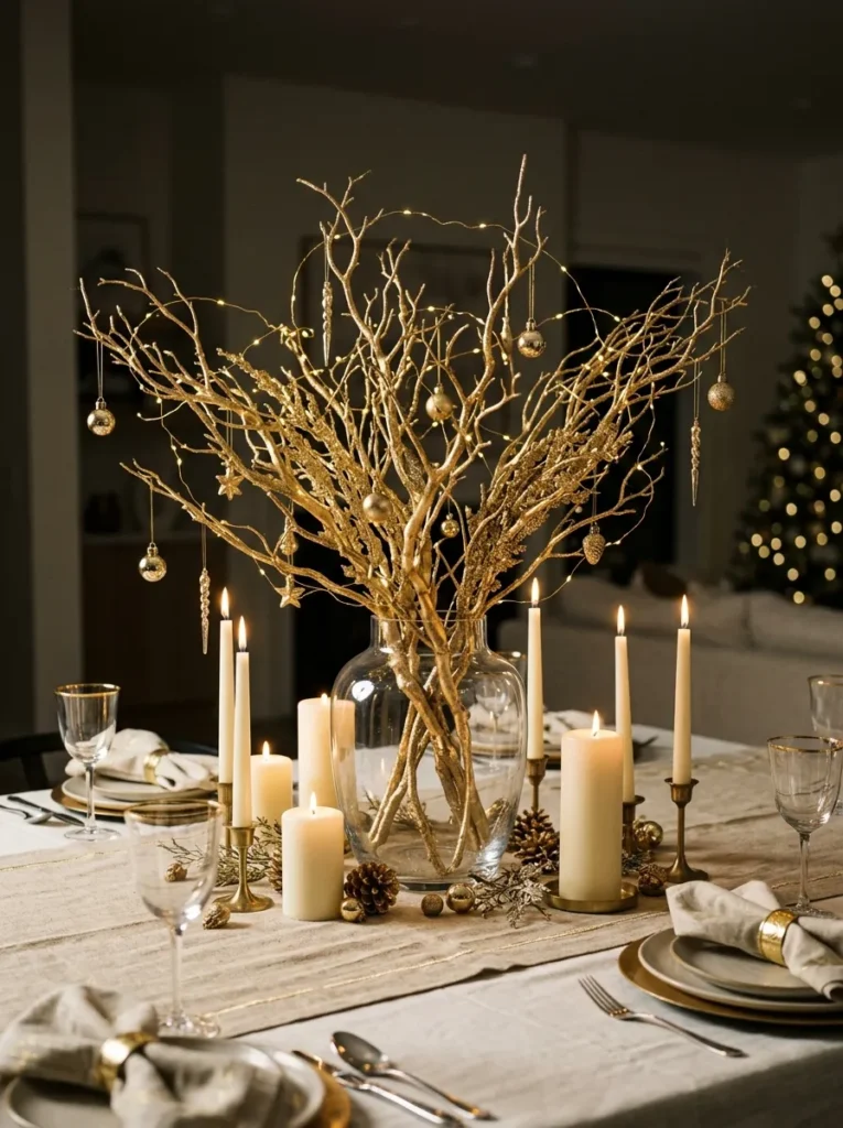Gold Branch Centerpiece