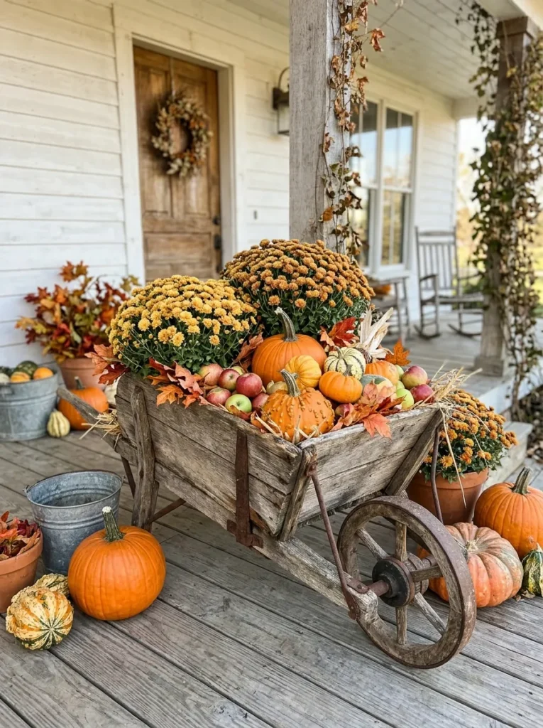 Harvest Wheelbarrow Display